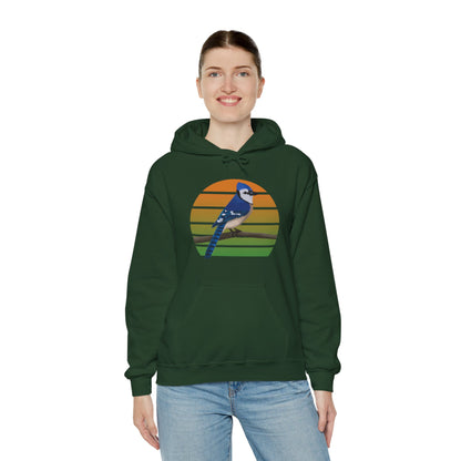 Blue Jay Bird Hoodie