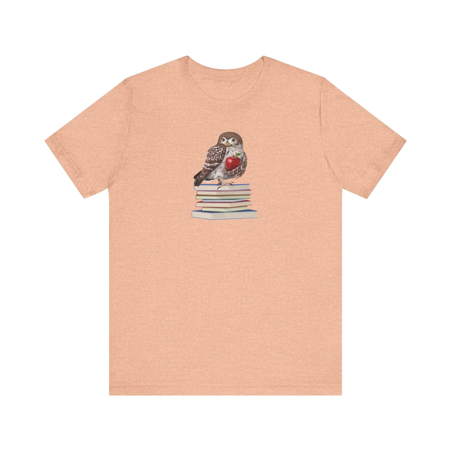 Cute Owl on Books Teacher Shirt – Back to School Apple Aesthetic