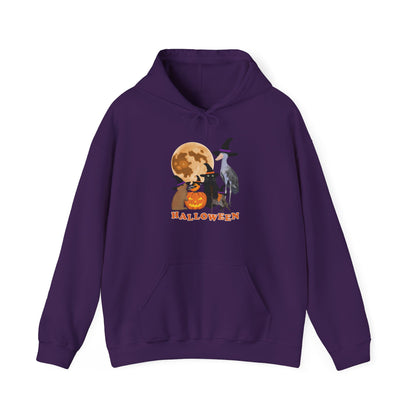 Baltimore Oriole Robin Shoebill with Cat and Bunny Halloween Bird Hoodie