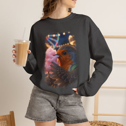 Robin Rosi Pink Cotton Candy Premium Sweatshirt for Bird Lovers