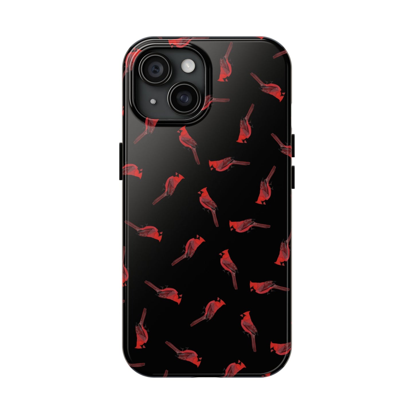 Cardinal iPhone Case Black – Premium Tough Phone Cover for Bird Lovers