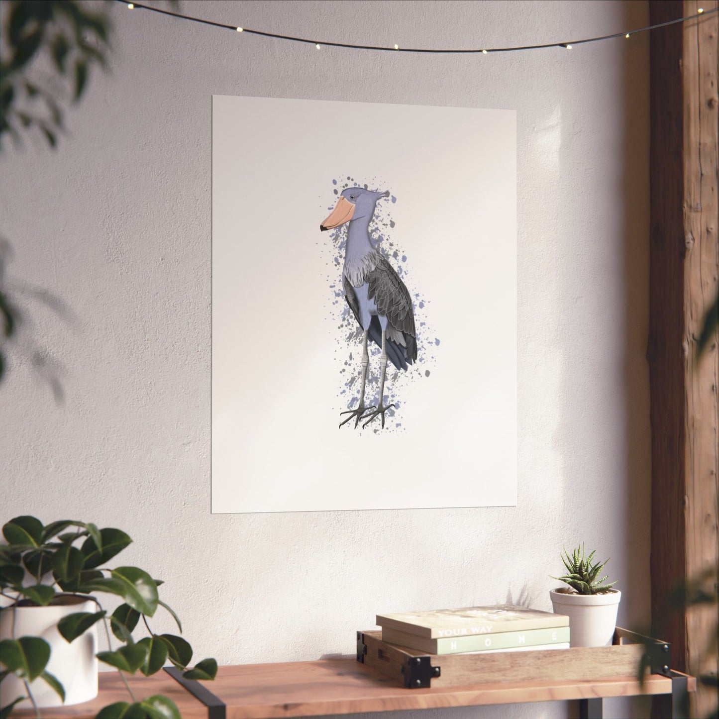 Shoebill Bird Artwork Matte Poster