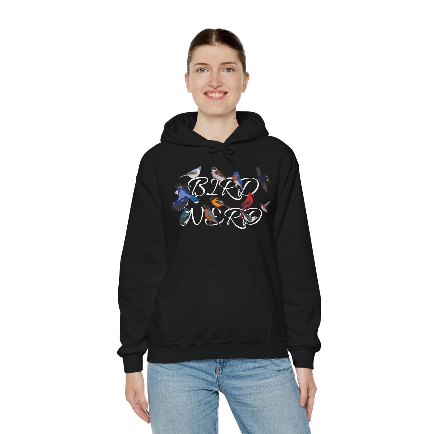 Bird Nerd Blue Jay Cardinal Hummingbird Robin Oriole Hoodie