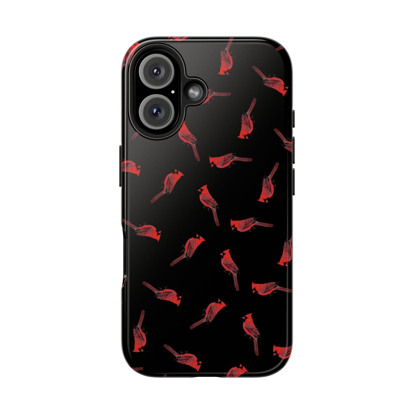 Cardinal iPhone Case Black – Premium Tough Phone Cover for Bird Lovers