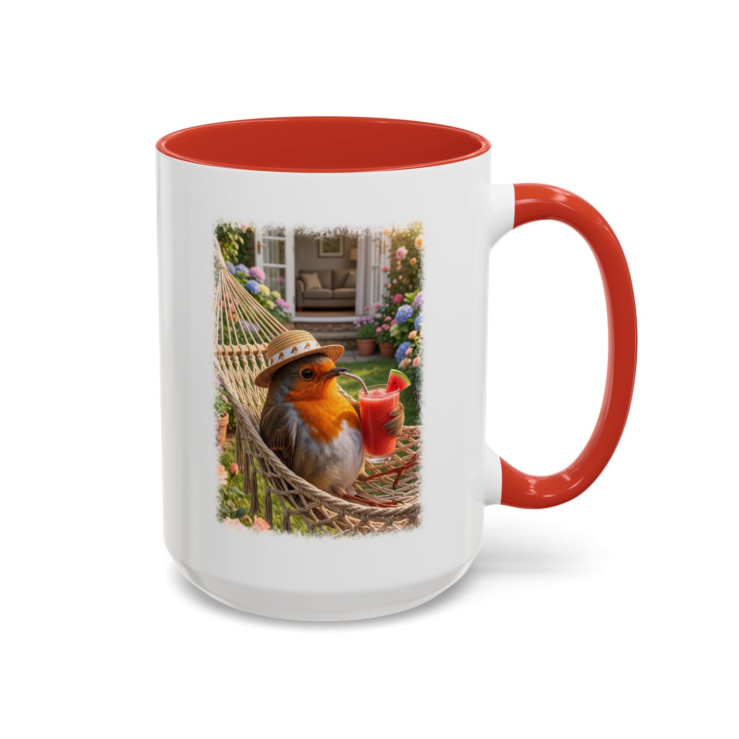 Robin Rosi Hammock and Smoothie Mug for Bird Lovers