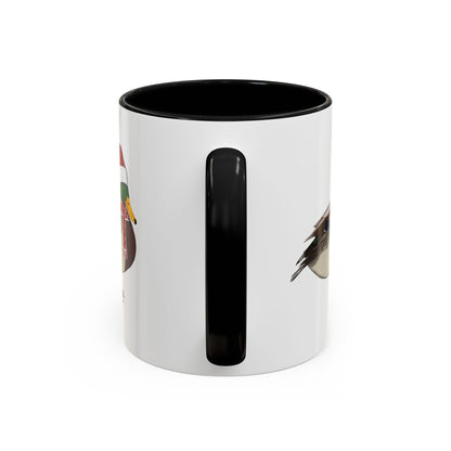 サンタクロースのマガモを象った陶器製バードコーヒーマグ – バードウォッチャーへのカスタムギフト