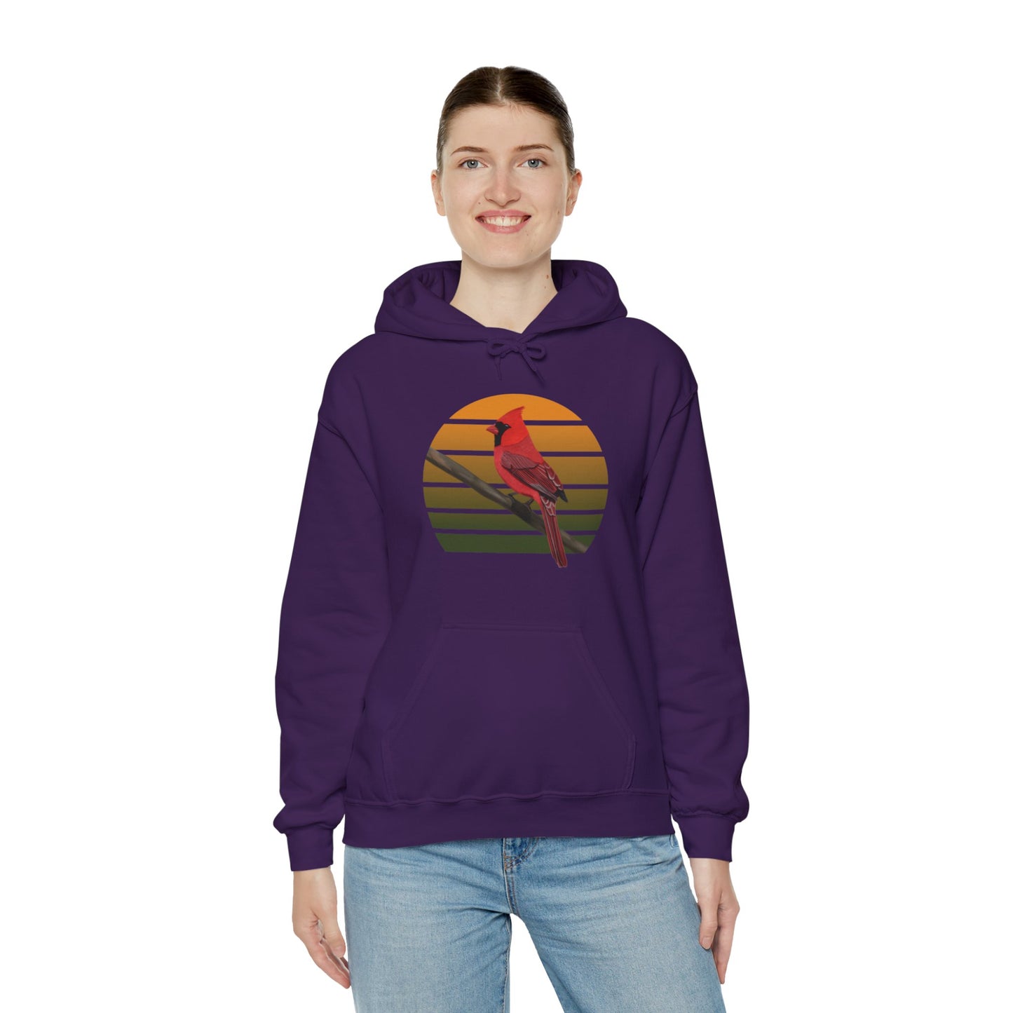 Cardinal Bird Hoodie