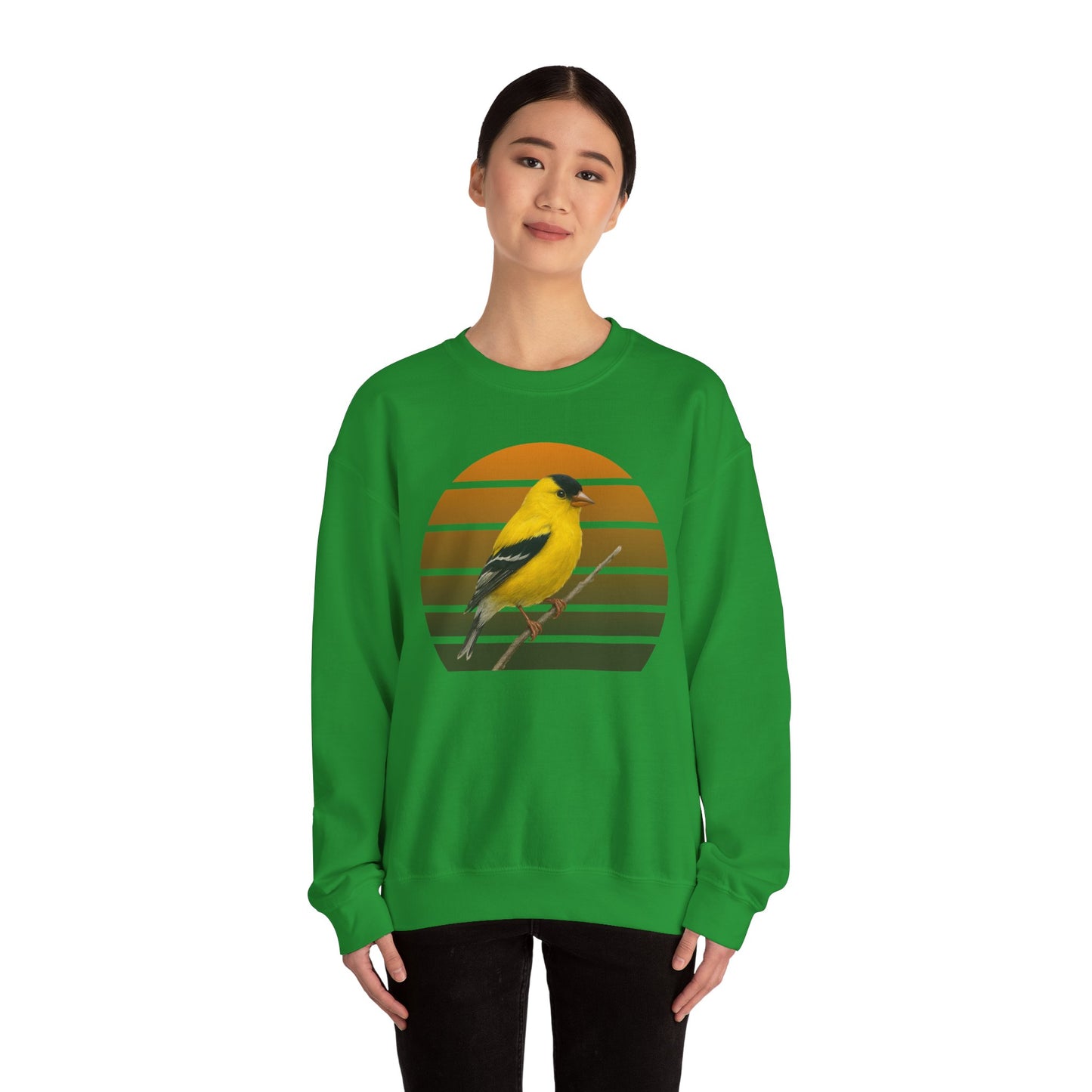 American Goldfinch Sweatshirt | Unisex Bird Lover Pullover | Wildlife Birder Gift | Songbird Crewneck