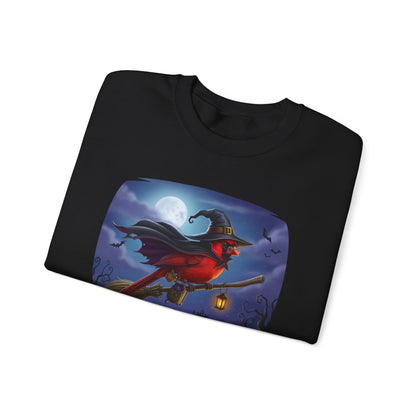 Cardinal Halloween Bird Sweatshirt - Spooky Halloween Costume for Bird Lovers