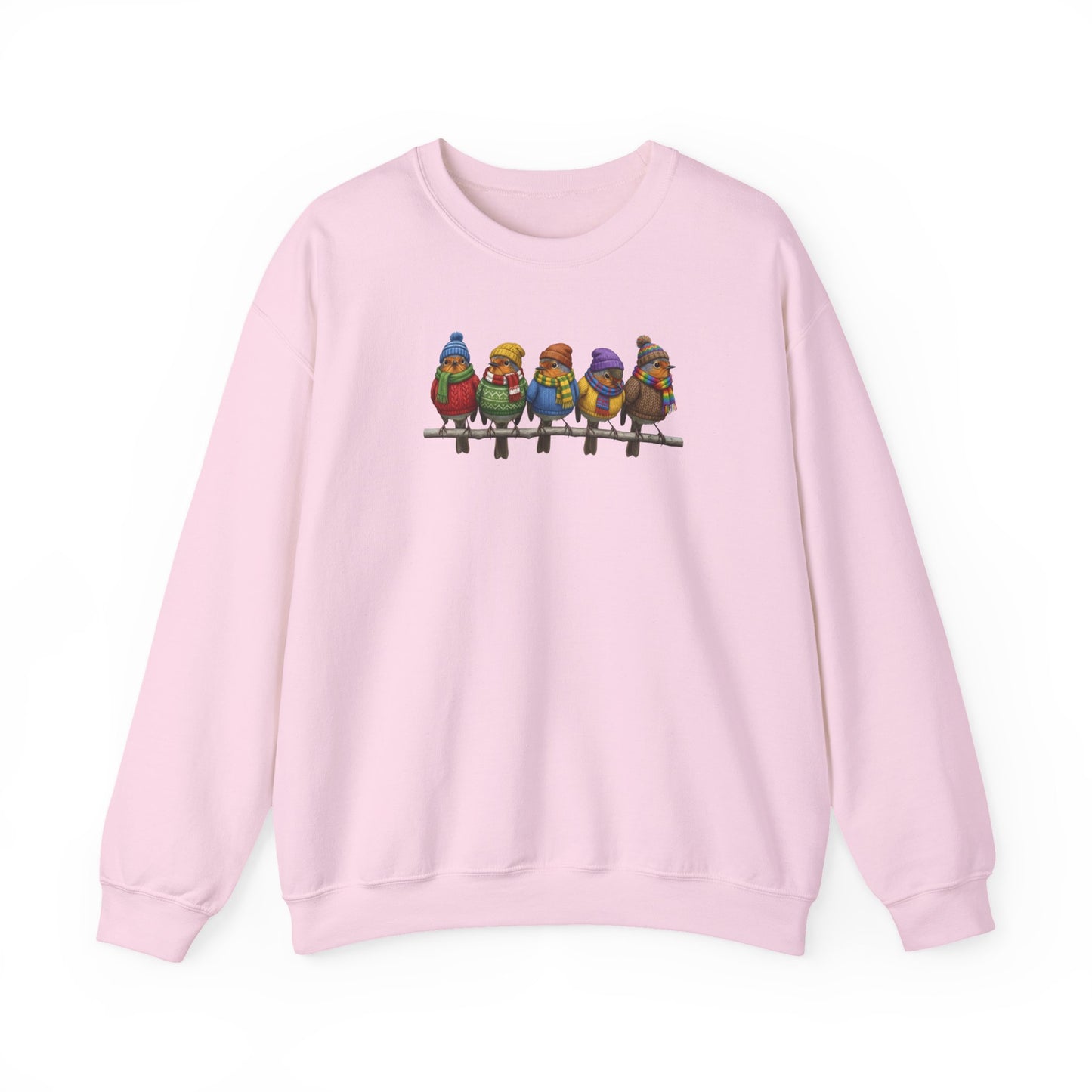 Rotkehlchen in Strick Winter-Sweatshirt | Unisex Vogel Sweater für Vogelfreunde & Vogelbeobachter