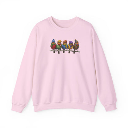 Rotkehlchen in Strick Winter-Sweatshirt | Unisex Vogel Sweater für Vogelfreunde & Vogelbeobachter