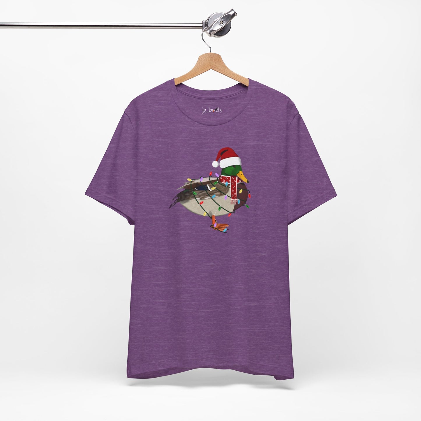 Mallard with Fairy Lights Christmas Bird T-Shirt