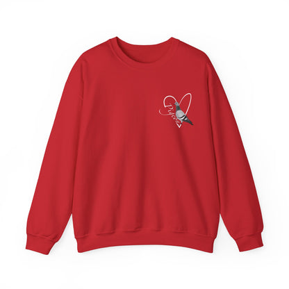 Pigeon Heart Birdlover Ornithologist Bird Sweatshirt