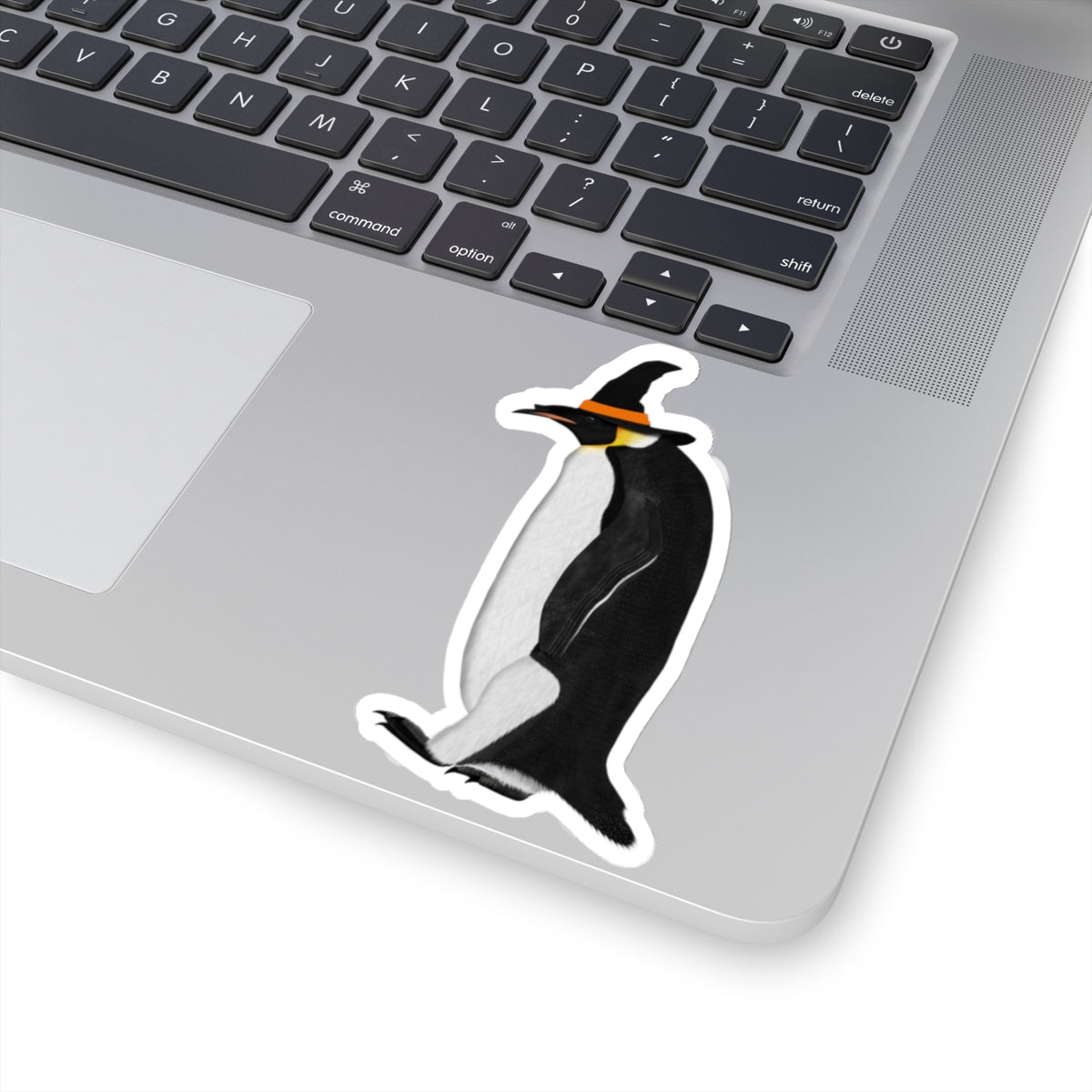 Penguin Halloween Witch Hat Bird Sticker