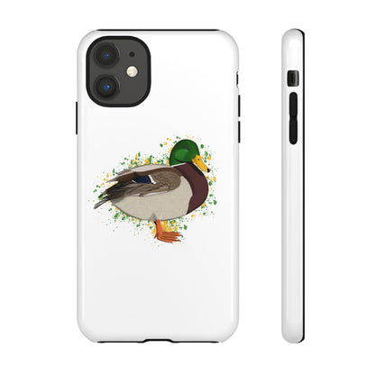 Stockente Ente Vogel iPhone & Google Pixel Vogelmotiv Handyhülle Weiß