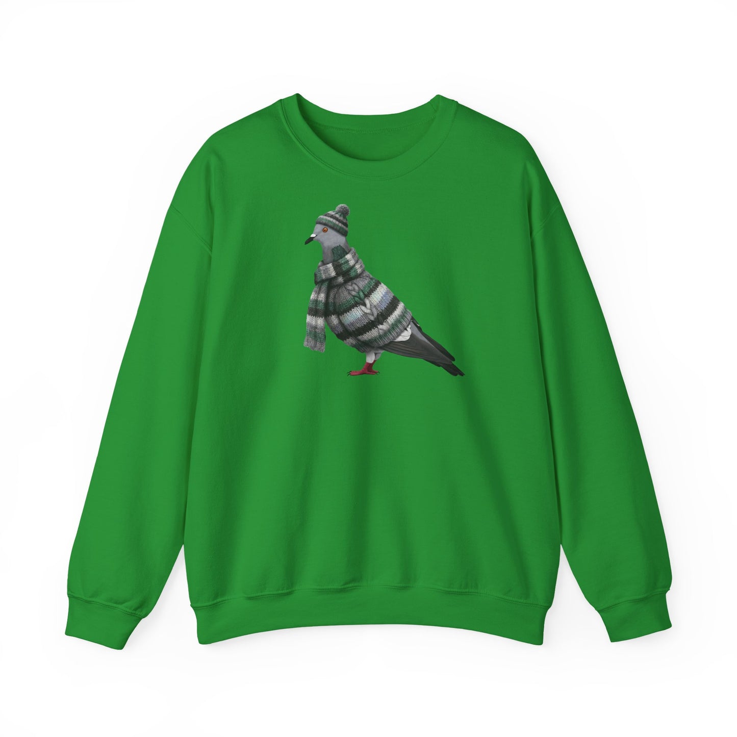 Taube in Strick Weihnachts-Sweatshirt | Unisex Vogel Sweater für Vogelfreunde & Vogelbeobachter