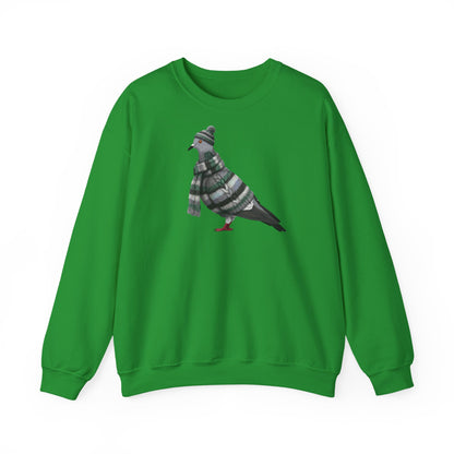 Taube in Strick Weihnachts-Sweatshirt | Unisex Vogel Sweater für Vogelfreunde & Vogelbeobachter