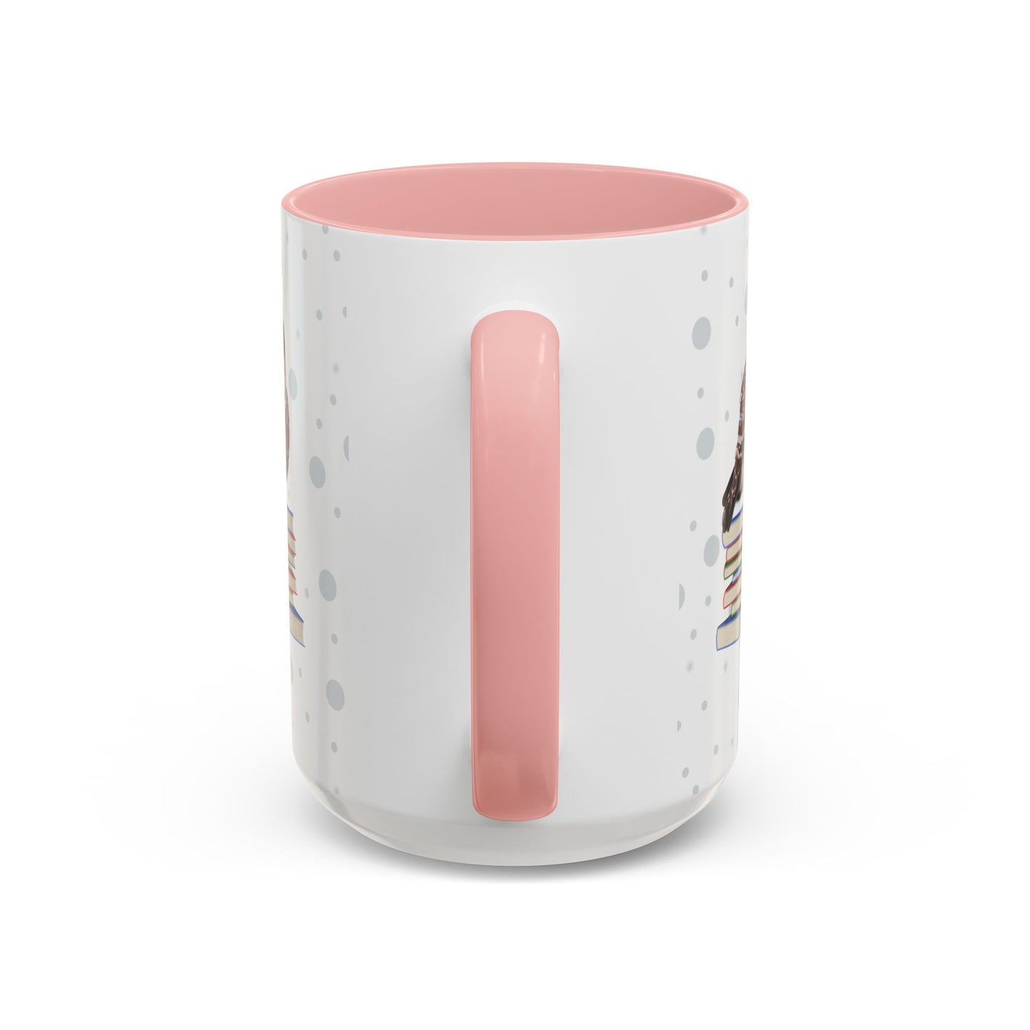 Cute Owl on Books Teacher Mug – Two-Tone Classroom Coffee Cup