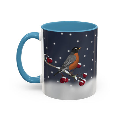 American Robin Bird Coffee Mug | Ceramic Christmas Gift for Bird Lovers