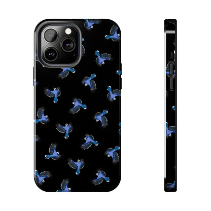 Blue Jay iPhone Case Black – Premium Tough Phone Cover for Bird Lovers