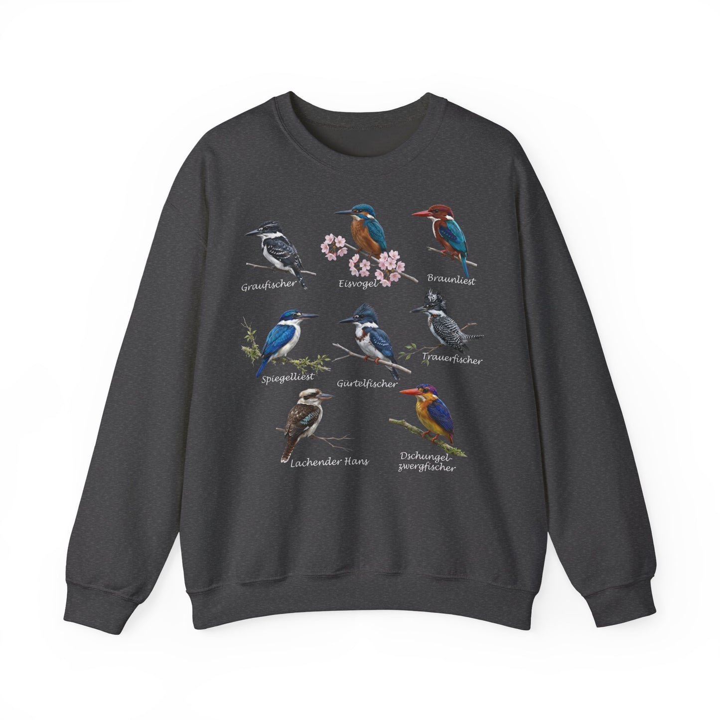 Sweatshirt mit Eisvögeln & Liesten: Lachender Hans & Co. | Vogelkunde