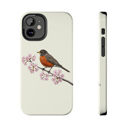 American Robin Phone Case on animal lover background