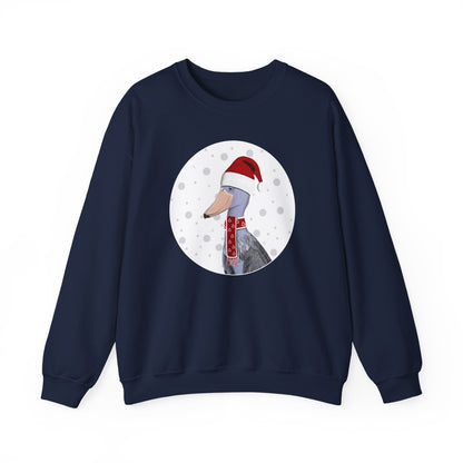 Shoebill Santa Claus Christmas Birdwatcher Biologist Bird Sweatshirt