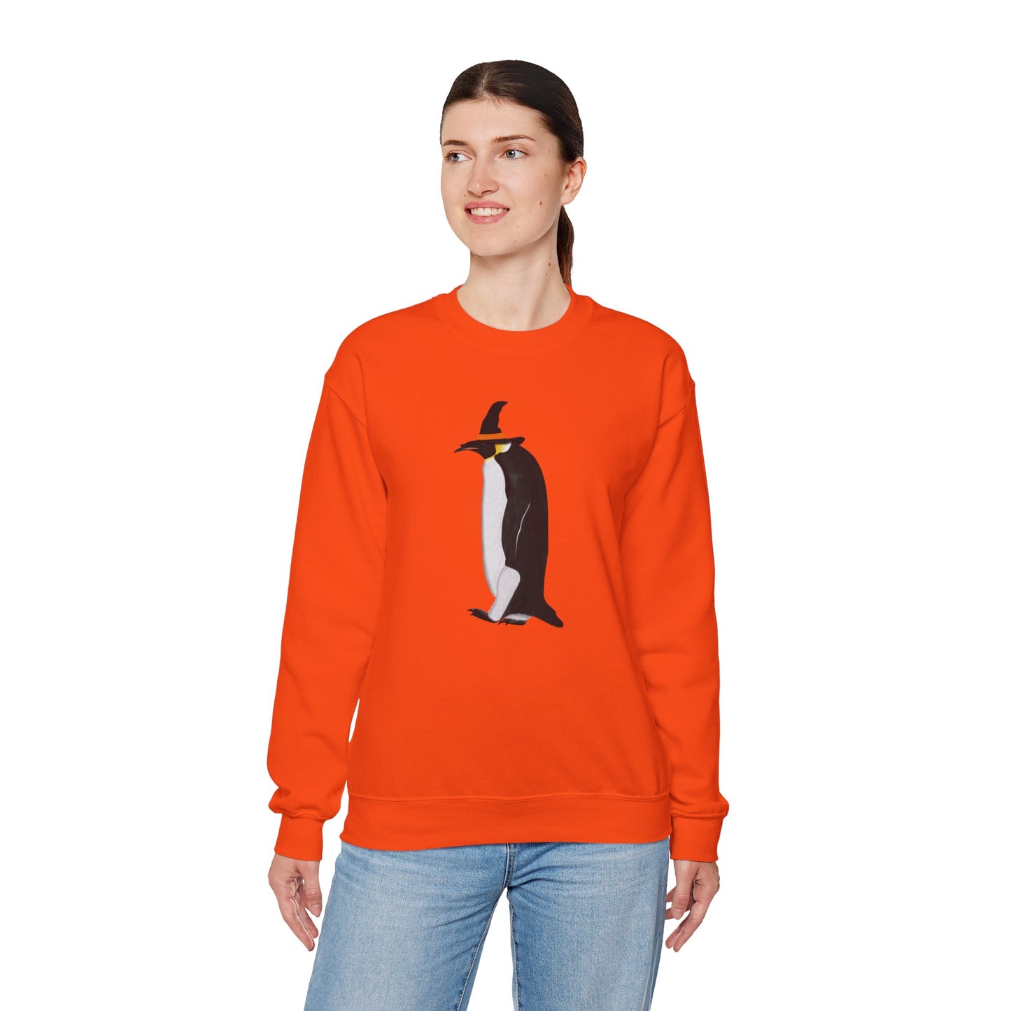 Penguin Halloween Birds Witch Birdwatcher Sweatshirt