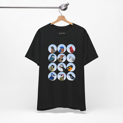 Birds T-Shirt Bluebird Cardinal Blue Jay Robin Bird Watcher Bird Lover