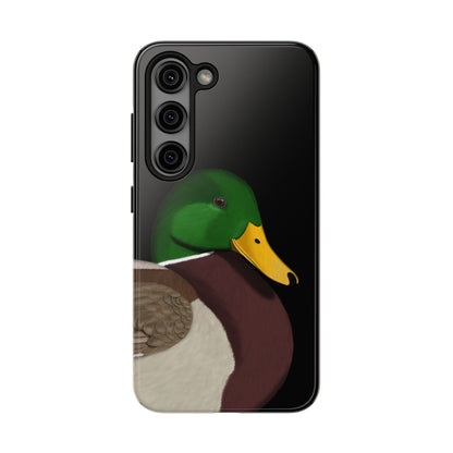 Mallard Bird Art Tough Phone Case Black