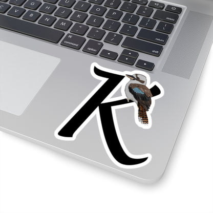 Kookaburra Letter K Bird Kiss-Cut Sticker