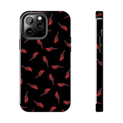 Cardinal iPhone Case Black – Premium Tough Phone Cover for Bird Lovers