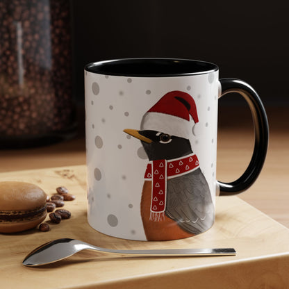 Robin Christmas Bird Coffee Mug