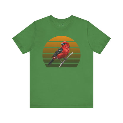 Scarlet Tanager T-Shirt | Unisex Retail Fit Bird Lover Tee | Wildlife Birder Gift