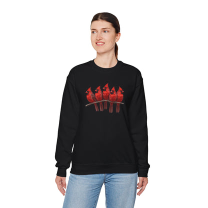 Cardinals Sweatshirt | Bird Watcher Crewneck | Unisex Songbird Gift for Bird Lovers