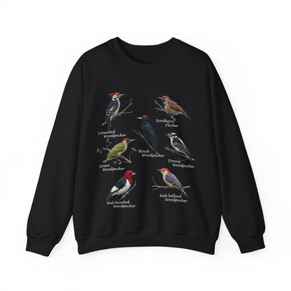 Woodpecker Sweatshirt – Animal Lover Gift, Avian Enthusiast