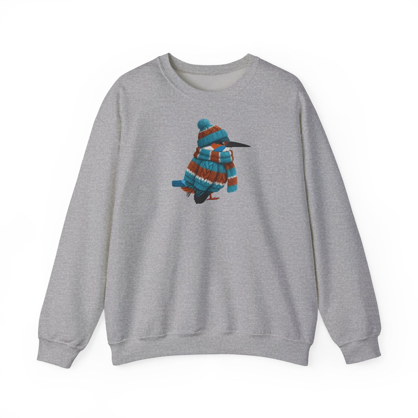 Eisvogel in Strick Weihnachts-Sweatshirt | Unisex Vogel Sweater für Vogelfreunde & Vogelbeobachter