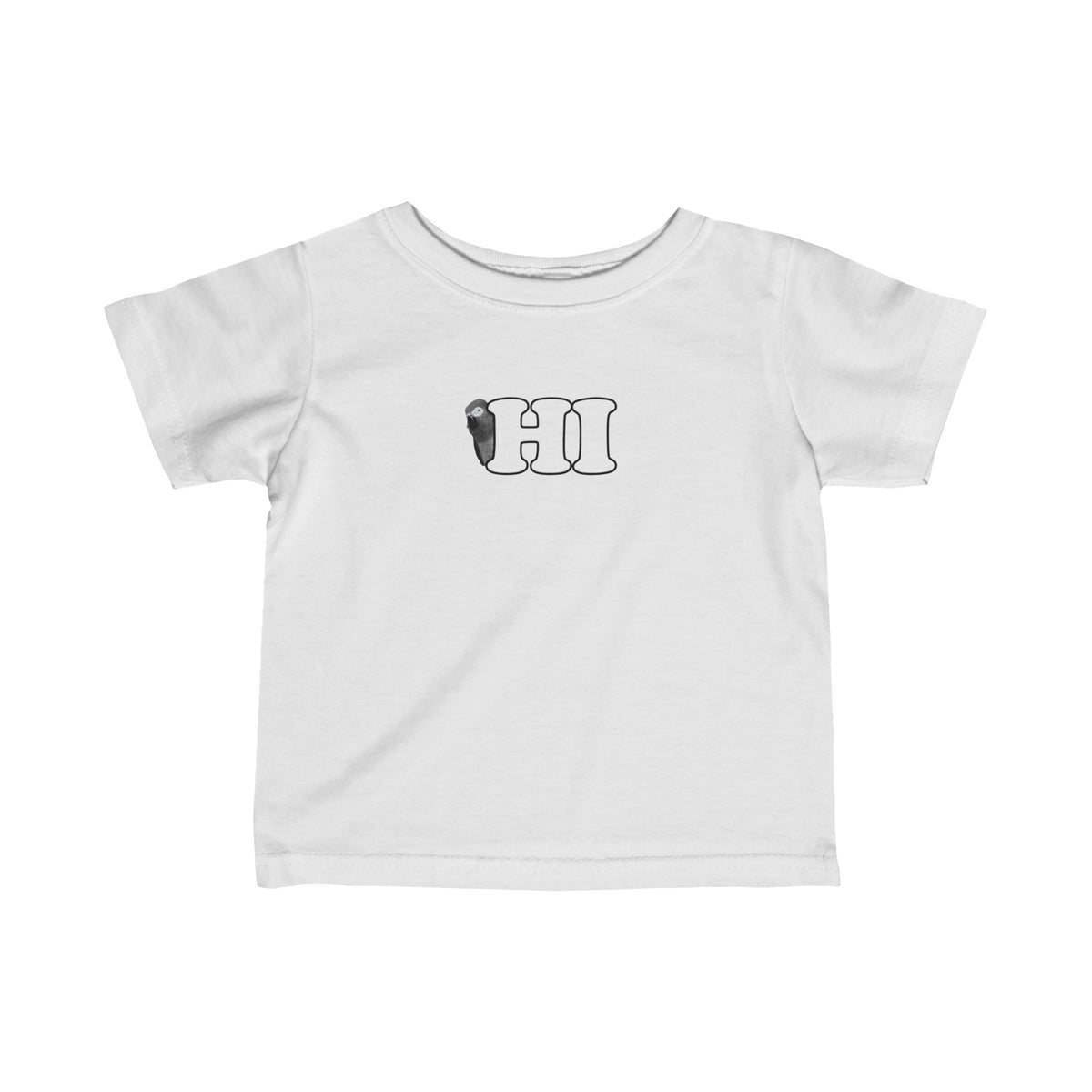 Grey Parrot Bird Hi Baby & Toddler Fine Jersey Tee