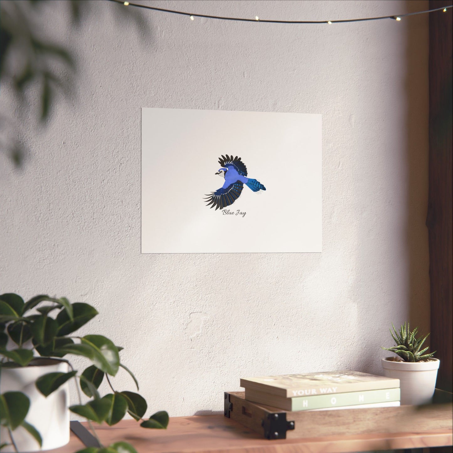 Blue Jay Bird Birding Matte Poster