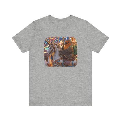 Robin Rosi Unicorn Carousel Premium T-Shirt for Bird Lovers