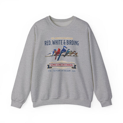 Red, White & Birding Vintage Sweatshirt | US 250th Anniversary Crewneck