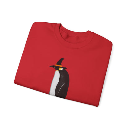 Penguin Halloween Birds Witch Birdwatcher Sweatshirt