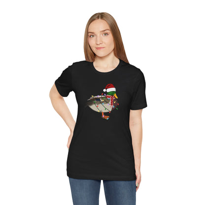 Mallard with Fairy Lights Christmas Bird T-Shirt