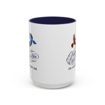 Cardinal & Blue Jay America 250 Mug | Red, White & Blue Ceramic Cup