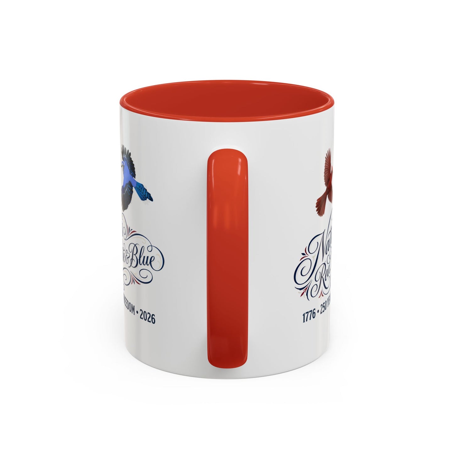 Cardinal & Blue Jay America 250 Mug | Red, White & Blue Ceramic Cup