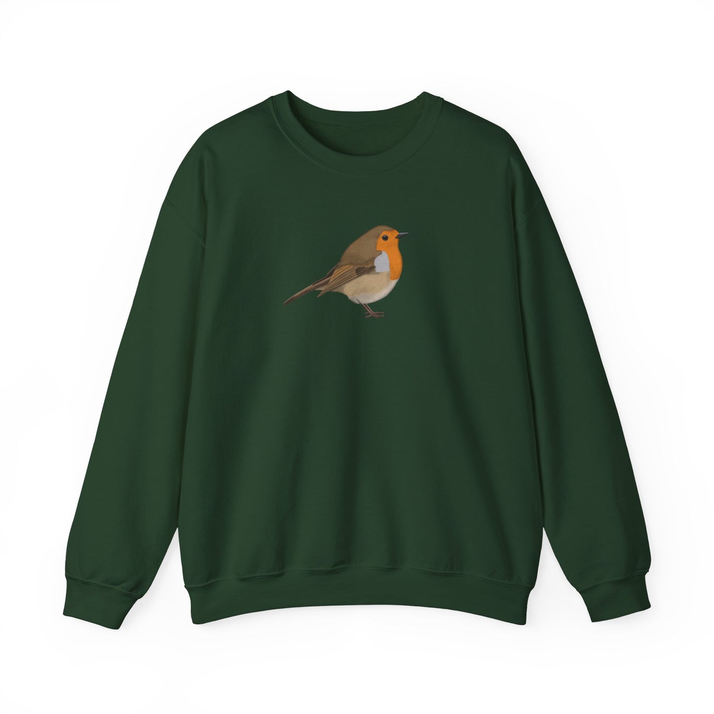 European Robin Bird Watcher Biologist Crewneck Sweatshirt