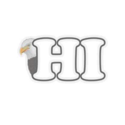Bald Eagle Hi Bird Kiss-Cut Sticker