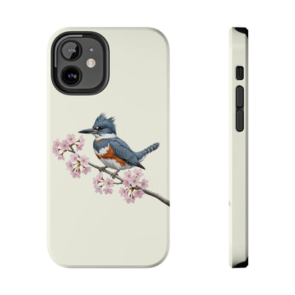 Belted Kingfisher Phone Case on animal lover background