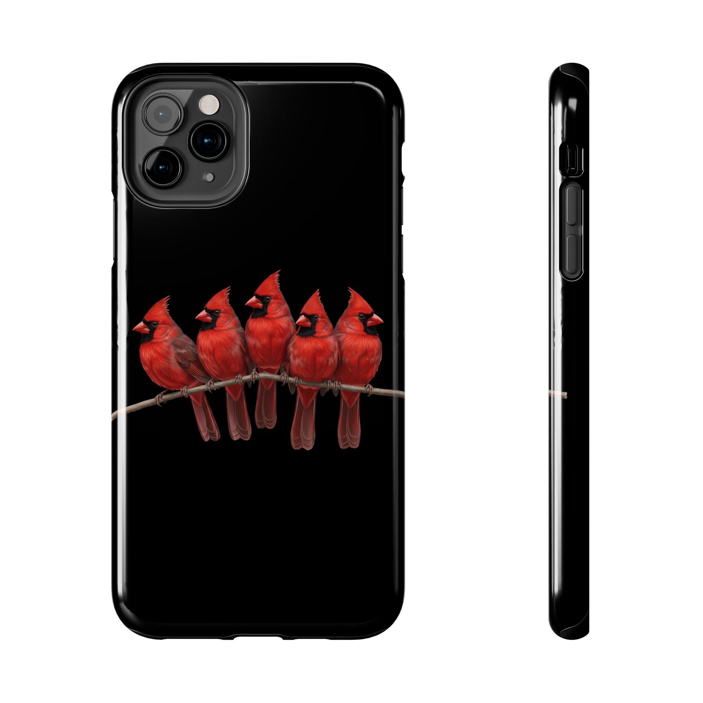 Cardinal Dual-Layer iPhone Case with Bird Art – The Perfect Gift for Ornithologists & Bird Lovers