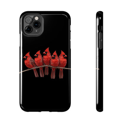 Cardinal Dual-Layer iPhone Case with Bird Art – The Perfect Gift for Ornithologists & Bird Lovers
